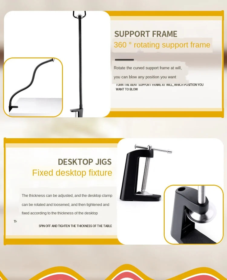 Pet Hair Dryer Stand Fixed Bracket Dog Cat Grooming Support Frame Braces Shelf Accessories Care