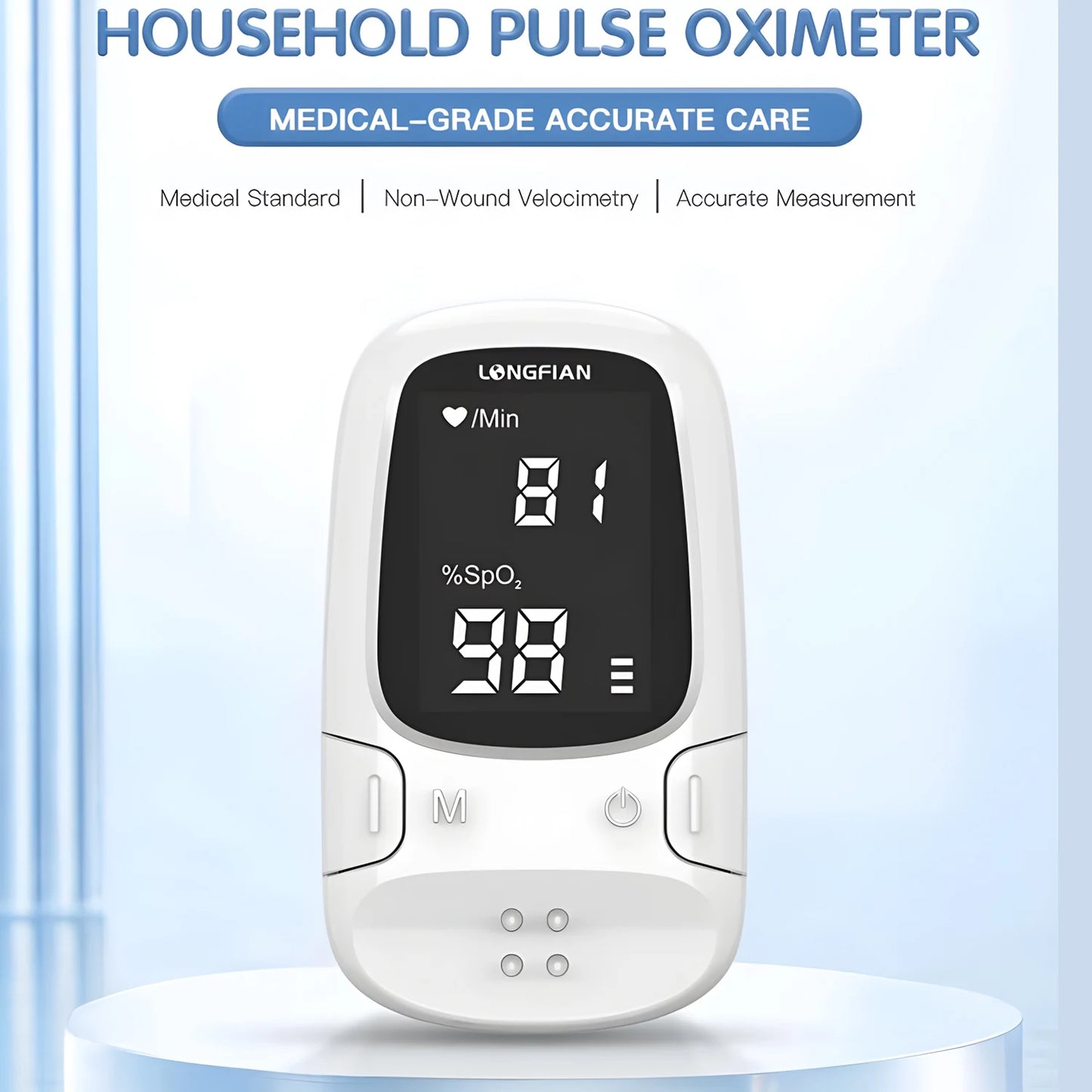 Health Portable Mini Finger Pulse Oximeter Blood Oxygen Saturation SpO2 Oximetro Oxymeter For Home