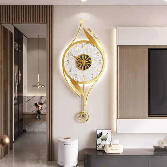 Art Mural Wall Clocks Led Modern Interior Luxury Restaurant Minimalist Wall Watch Large Nordic Fashion Horloge Room Decorations