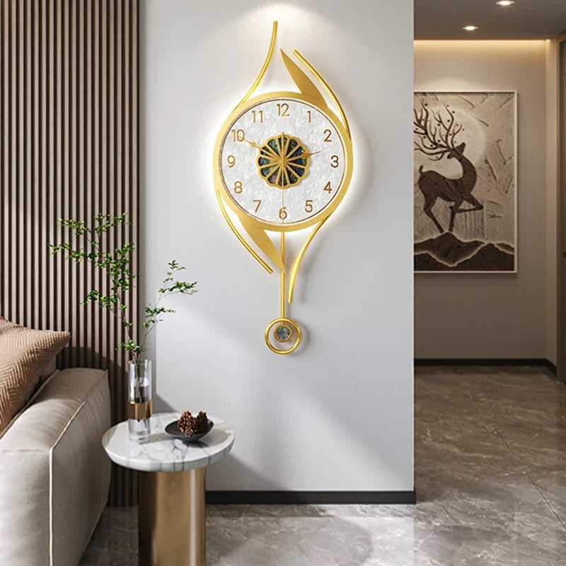 Art Mural Wall Clocks Led Modern Interior Luxury Restaurant Minimalist Wall Watch Large Nordic Fashion Horloge Room Decorations