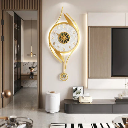Art Mural Wall Clocks Led Modern Interior Luxury Restaurant Minimalist Wall Watch Large Nordic Fashion Horloge Room Decorations