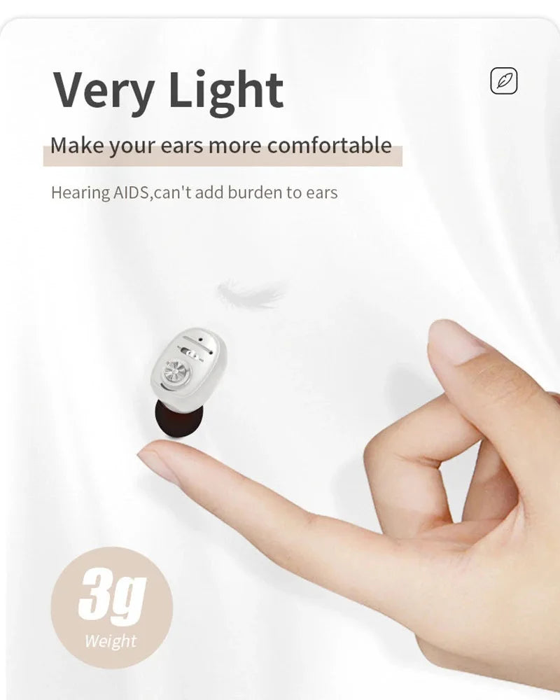 Rechargeable Hearing Aid Digital CIC Hearing Aids High Power Sound Amplifier Invisible Mini Earphone For Deafness audifonos