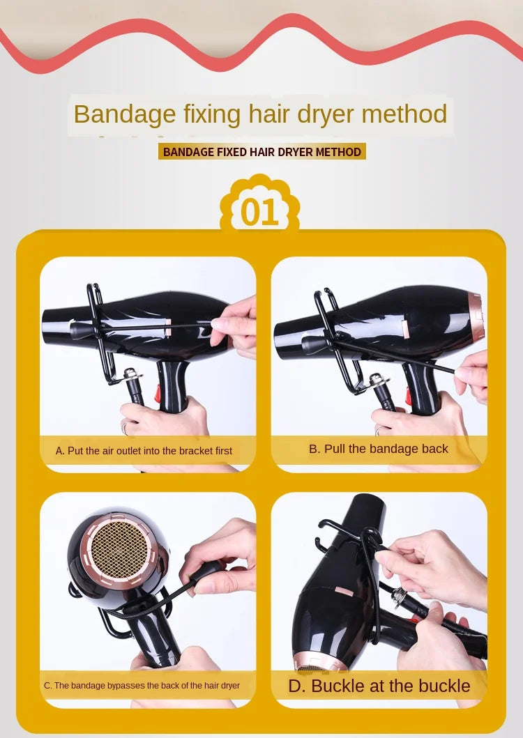 Pet Hair Dryer Stand Fixed Bracket Dog Cat Grooming Support Frame Braces Shelf Accessories Care