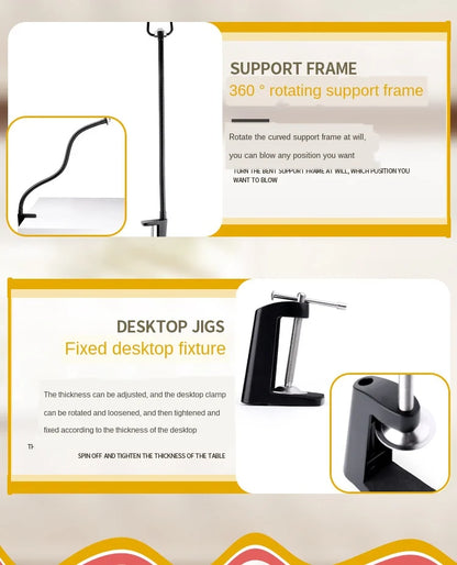 Pet Hair Dryer Stand Fixed Bracket Dog Cat Grooming Support Frame Braces Shelf Accessories Care