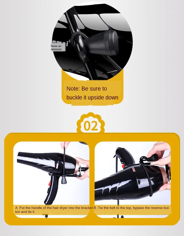 Pet Hair Dryer Stand Fixed Bracket Dog Cat Grooming Support Frame Braces Shelf Accessories Care