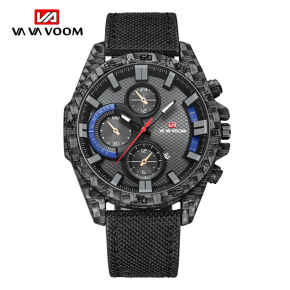 2023 New Famous Brand Luxury Business Sports Fashion Creative Leather Quartz Calendar 3ATM Waterproof Pilot Series Mens Watches