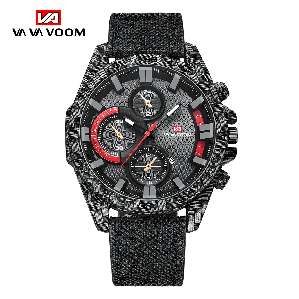 2023 New Famous Brand Luxury Business Sports Fashion Creative Leather Quartz Calendar 3ATM Waterproof Pilot Series Mens Watches