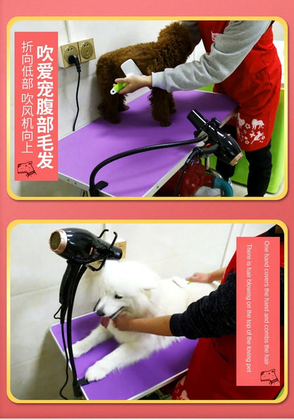 Pet Hair Dryer Stand Fixed Bracket Dog Cat Grooming Support Frame Braces Shelf Accessories Care