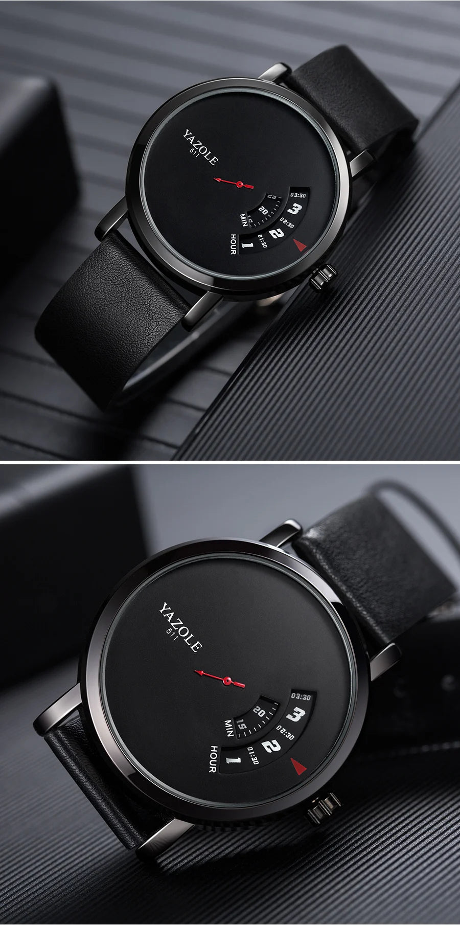 UTHAI CQ57 Men's Quartz Watch, Watch Leather Strap, Sports, Business, Leisure, Waterproof Top Brand, Simple Men's Watch