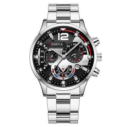 Fashion Mens Watches Luxury Quartz Wristwatch Calendar Luminous Clock Men Business Casual Steel Watch Reloj Hombre Часы Мужские