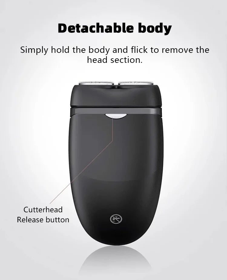PHILIPS New PQ206 Electric Shaver Fast Dry Shaving Double Blade Floating Head Beard Trimmer Men's Shaver Electric Razors Machine