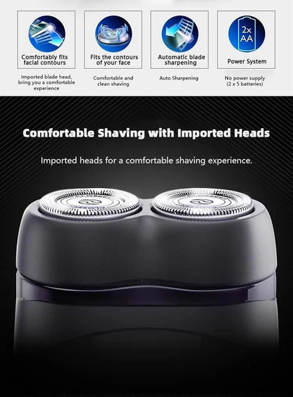 PHILIPS New PQ206 Electric Shaver Fast Dry Shaving Double Blade Floating Head Beard Trimmer Men's Shaver Electric Razors Machine