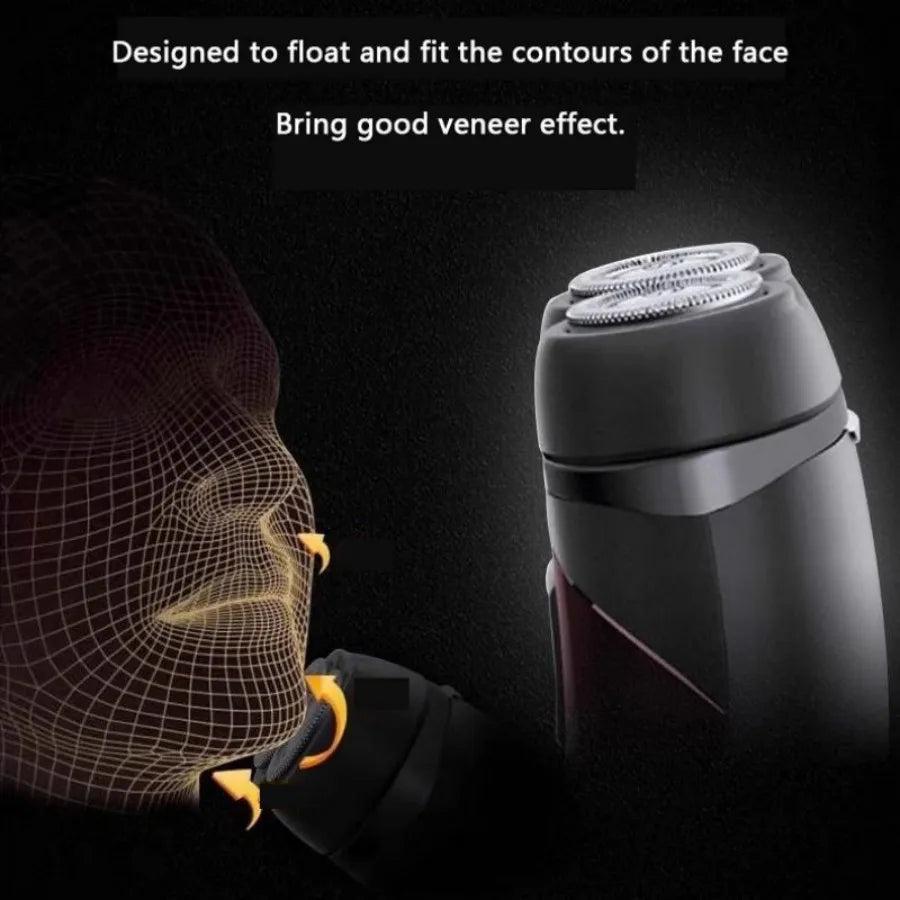 PHILIPS New PQ206 Electric Shaver Fast Dry Shaving Double Blade Floating Head Beard Trimmer Men's Shaver Electric Razors Machine