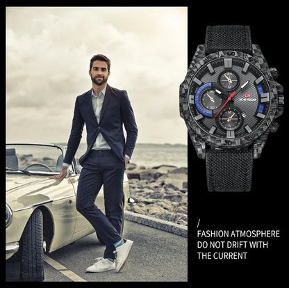 2023 New Famous Brand Luxury Business Sports Fashion Creative Leather Quartz Calendar 3ATM Waterproof Pilot Series Mens Watches