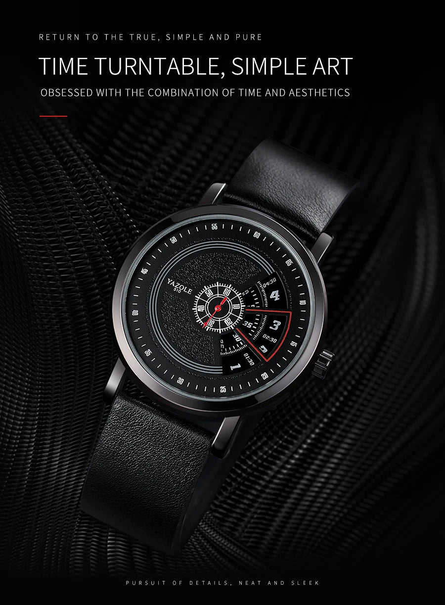 UTHAI CQ57 Men's Quartz Watch, Watch Leather Strap, Sports, Business, Leisure, Waterproof Top Brand, Simple Men's Watch