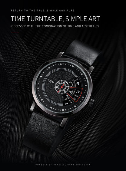 UTHAI CQ57 Men's Quartz Watch, Watch Leather Strap, Sports, Business, Leisure, Waterproof Top Brand, Simple Men's Watch