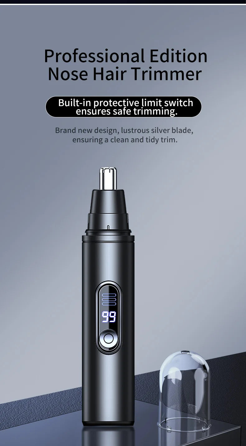 Mini Pocket Nose Hair Trimmer Painless Clipper Nose Ears Hair Eyebrow Waterproof Portable Trimmer For Men Women