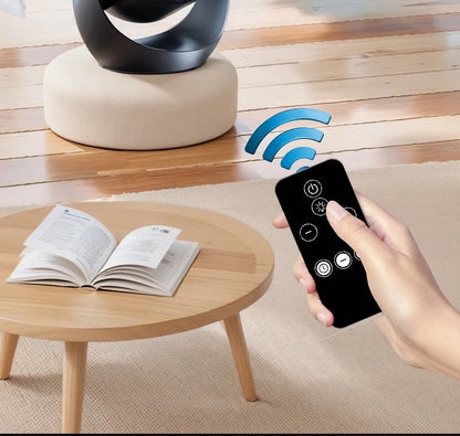 4-speed timed multifunctional circulating fan touch screen remote control bladeless fan, low-noise turbo desktop electric fan