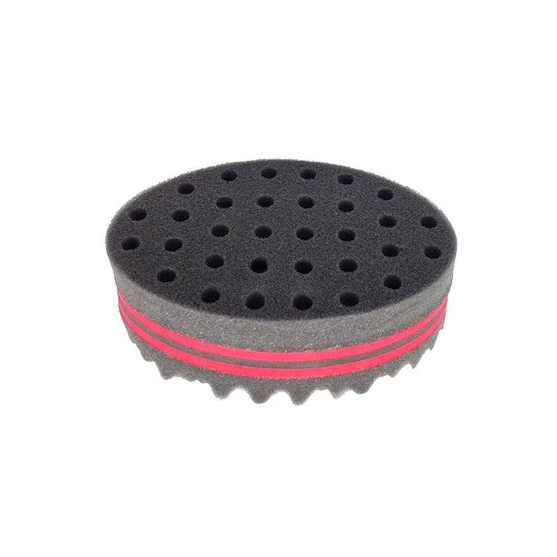 Hair Brush Sponge for Dreads Twists Big Holes Metal Hair Pick Comb Double-sided Breathable Perm Styling Brush for Hair Styling