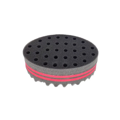 Hair Brush Sponge for Dreads Twists Big Holes Metal Hair Pick Comb Double-sided Breathable Perm Styling Brush for Hair Styling