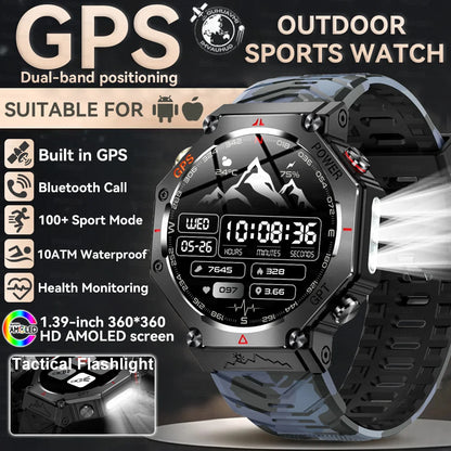 2025 New T-Rex 3 Ultra GPS Smart Watch Men 10ATM IP68 Waterproof Built-in Dual-band GNSS Compass Military Sport Smart Watch