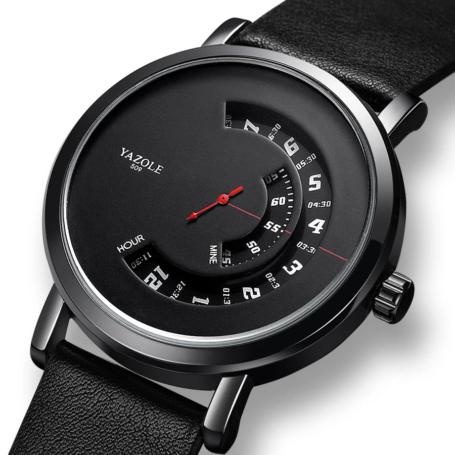 UTHAI CQ57 Men's Quartz Watch, Watch Leather Strap, Sports, Business, Leisure, Waterproof Top Brand, Simple Men's Watch
