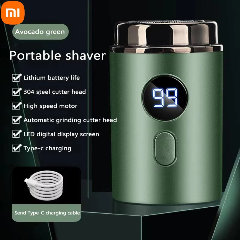 Xiaomi Electric Shaver Mini Led Digital Display Men Rechargeable Type-c Charging Car Portable Shaver  Men Women Home Razor