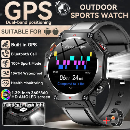 2025 New T-Rex 3 Ultra GPS Smart Watch Men 10ATM IP68 Waterproof Built-in Dual-band GNSS Compass Military Sport Smart Watch