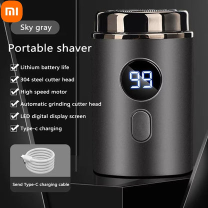 Xiaomi Electric Shaver Mini Led Digital Display Men Rechargeable Type-c Charging Car Portable Shaver  Men Women Home Razor