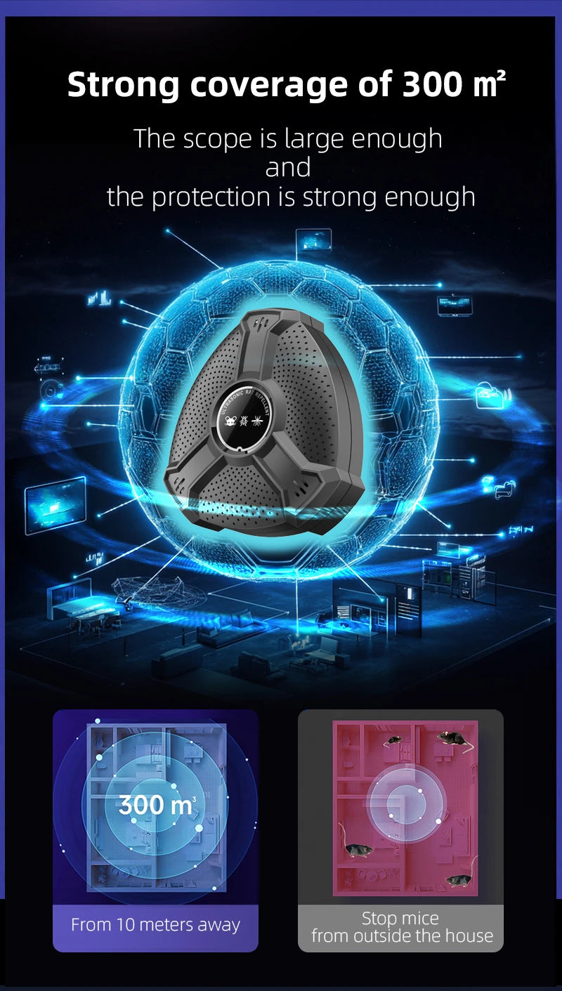 Xiaomi Intelligent Ultrasonic Rodent Repellent High-power Anti Bat Mouse Home Office With Wide Range Physical Rodent Repellent