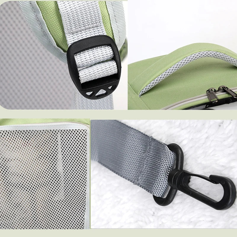 Cat Carriers Cat Backpack Breathable Mesh Dog Backpack Foldable Large Capacity Cat Carrying Bag Outdoor Travel Bag Pet Supplies