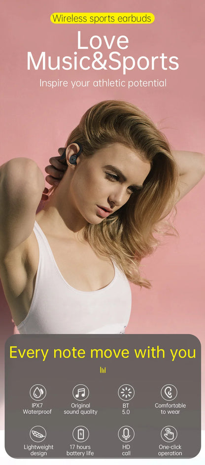 Xiaomi Wireless Bluetooth Headphone 20 Hours Play time Hiking Bluetooth-compatible Earphone Dual Wear Sport Stereo Earbuds
