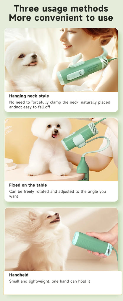 Pet Hair Dryer High Power Silent Hair Blowing Artifact Large and Small Dog Water Blower Special for Dogs
