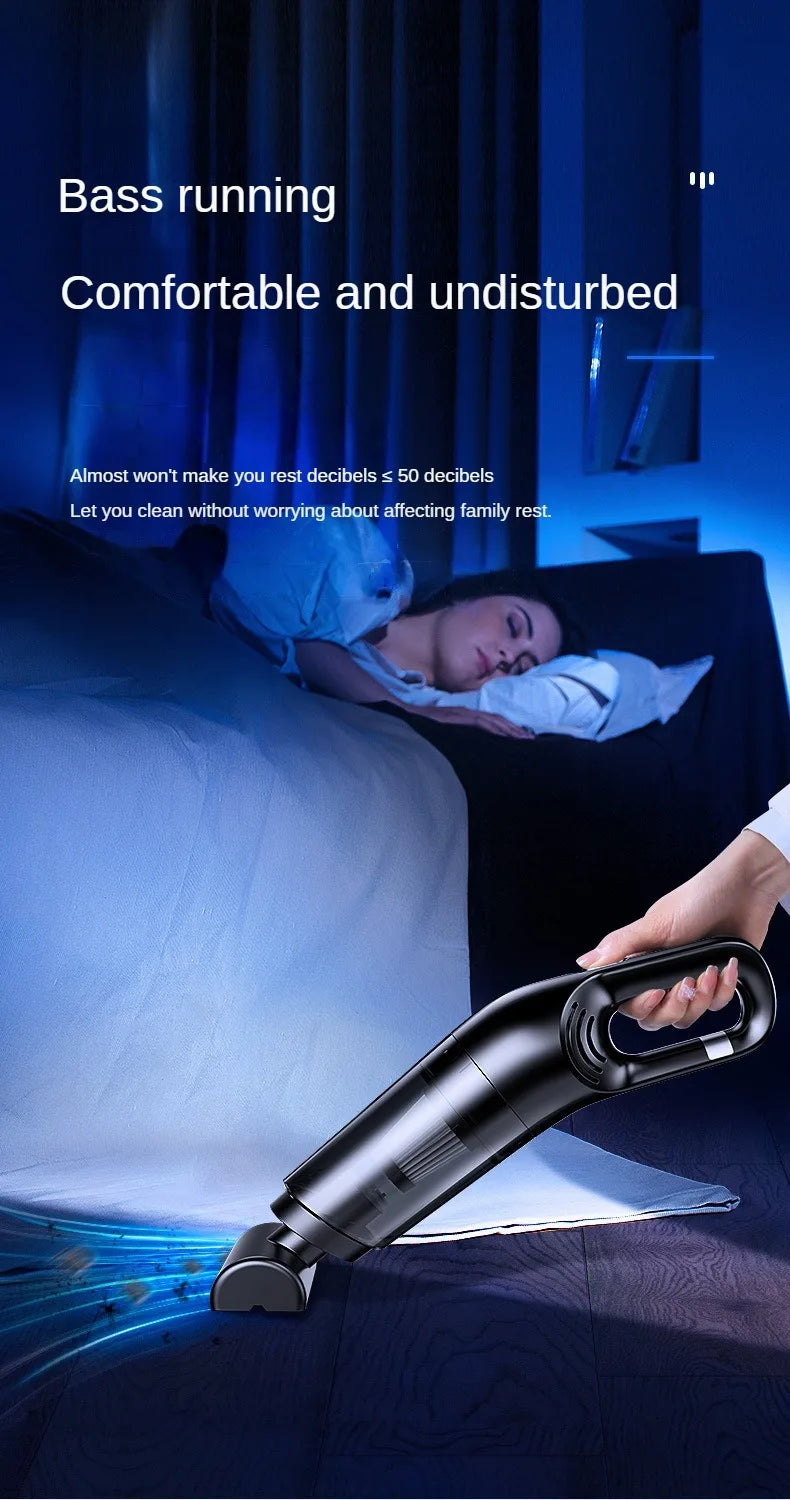 LEIBOO 10000PA Car Vacuum Cleaner Mini Portable Wireless Hand held Cleaner for Home Appliance Powerful Cleaning Machine