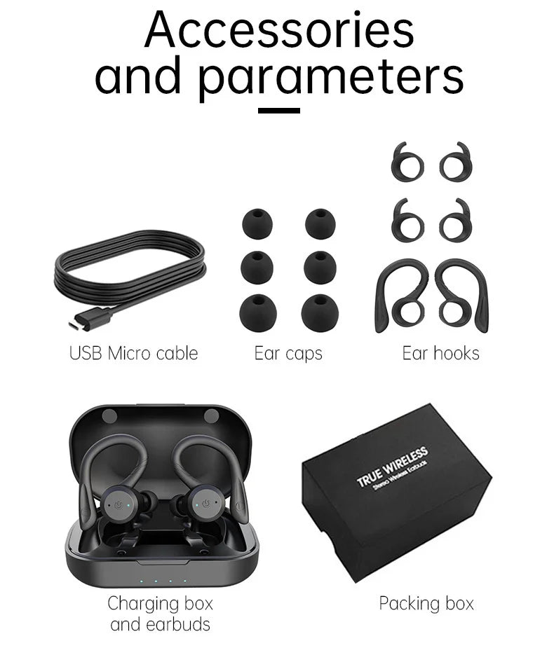 Xiaomi Wireless Bluetooth Headphone 20 Hours Play time Hiking Bluetooth-compatible Earphone Dual Wear Sport Stereo Earbuds