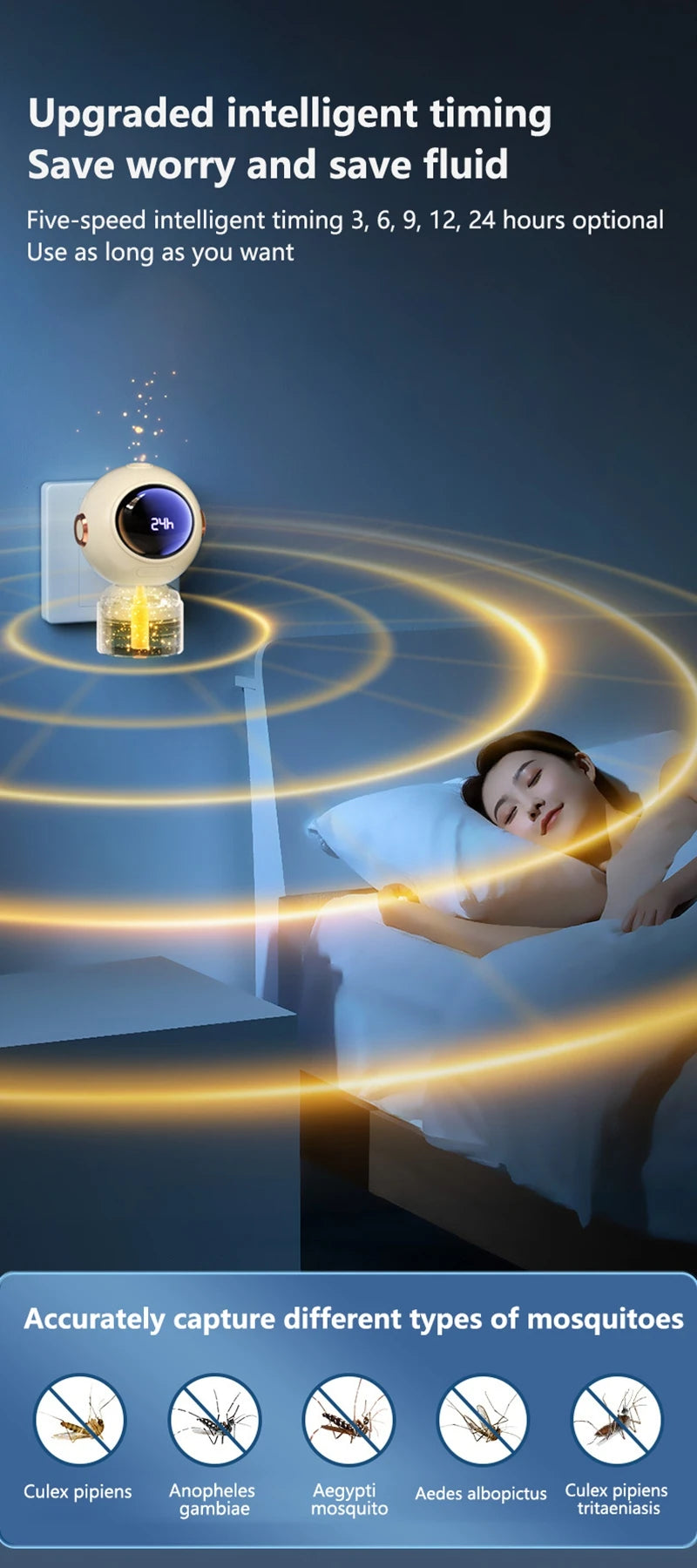 Xiaomi Timed Mosquito Repellent Liquid Mosquito Repellent Odorless Mosquito Repellent Liquid Plug-in Heater Replenishment Liquid