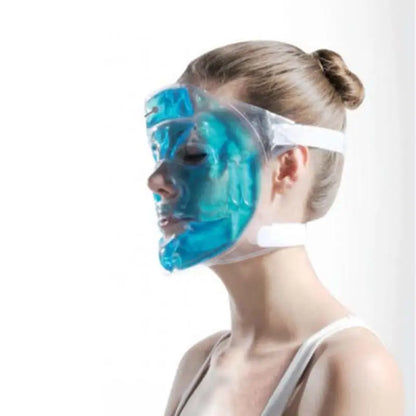 Cold Gel Face Mask Ice Compress Blue Full Face Moisturizing Cold With Relaxation Faicial Pack Face Pad