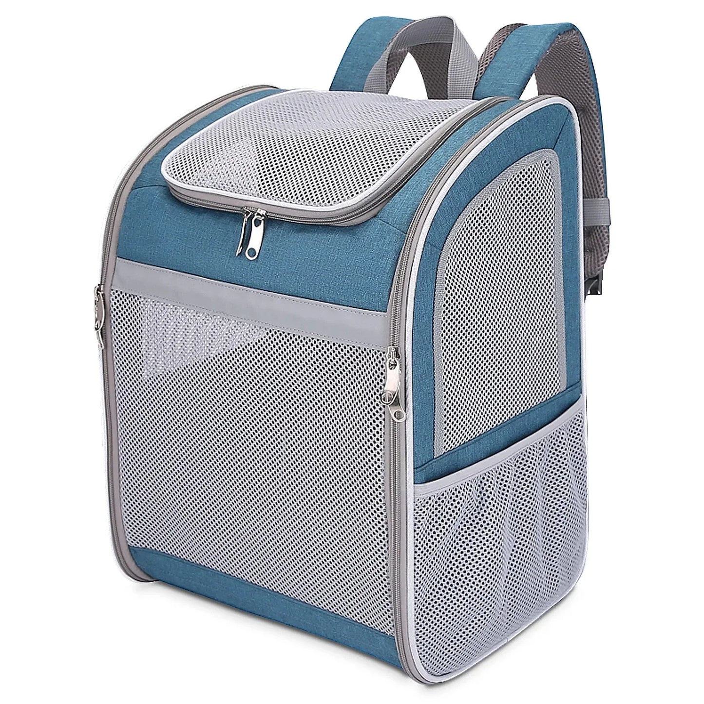 Cat Carriers Cat Backpack Breathable Mesh Dog Backpack Foldable Large Capacity Cat Carrying Bag Outdoor Travel Bag Pet Supplies