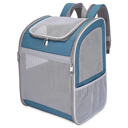 Cat Carriers Cat Backpack Breathable Mesh Dog Backpack Foldable Large Capacity Cat Carrying Bag Outdoor Travel Bag Pet Supplies