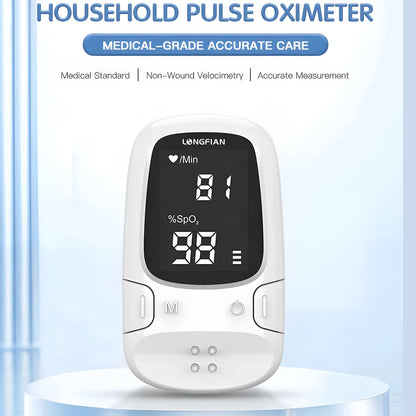 Health Portable Mini Finger Pulse Oximeter Blood Oxygen Saturation SpO2 Oximetro Oxymeter For Home