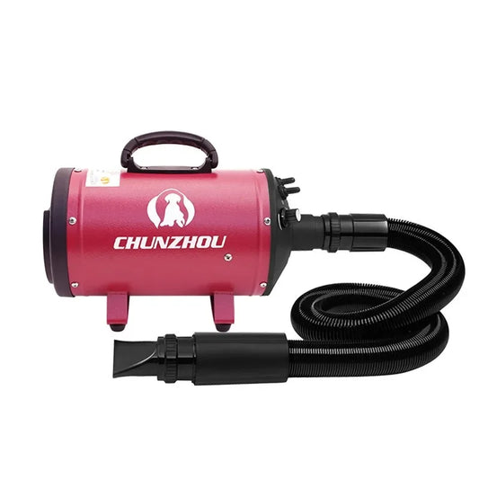 Professional Power Hair Dryer for Dogs, Negative Ion Animal Hair Dryer, Silent, High Velocity, Pet Dog, 2200W