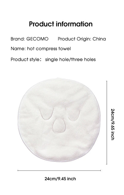 Hot compress towel hanging ear soft skin-friendly steam heating cold hot compress face towel wet compress irrigation face towel