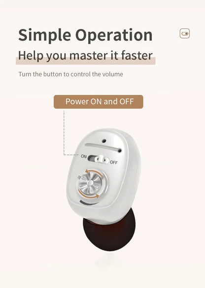 Rechargeable Hearing Aid Digital CIC Hearing Aids High Power Sound Amplifier Invisible Mini Earphone For Deafness audifonos