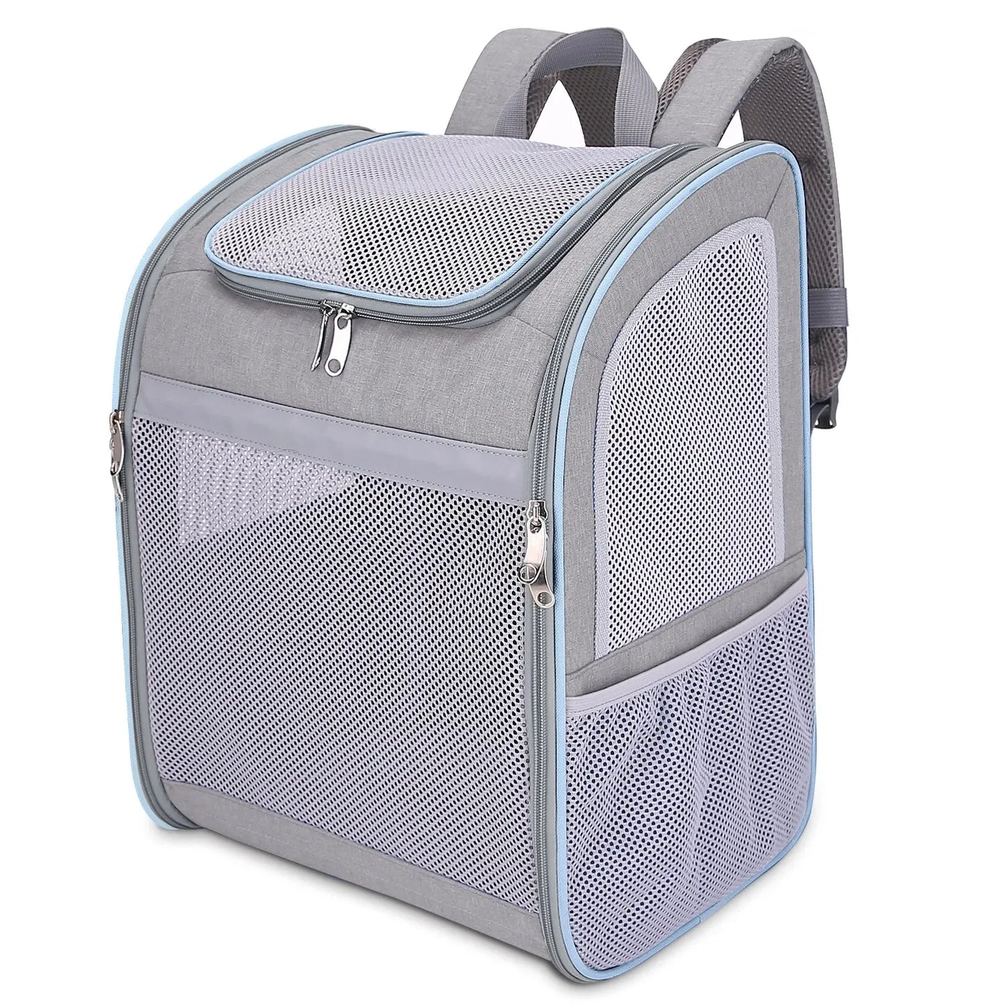 Cat Carriers Cat Backpack Breathable Mesh Dog Backpack Foldable Large Capacity Cat Carrying Bag Outdoor Travel Bag Pet Supplies