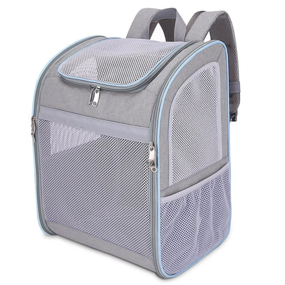 Cat Carriers Cat Backpack Breathable Mesh Dog Backpack Foldable Large Capacity Cat Carrying Bag Outdoor Travel Bag Pet Supplies