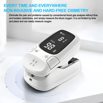 Health Portable Mini Finger Pulse Oximeter Blood Oxygen Saturation SpO2 Oximetro Oxymeter For Home