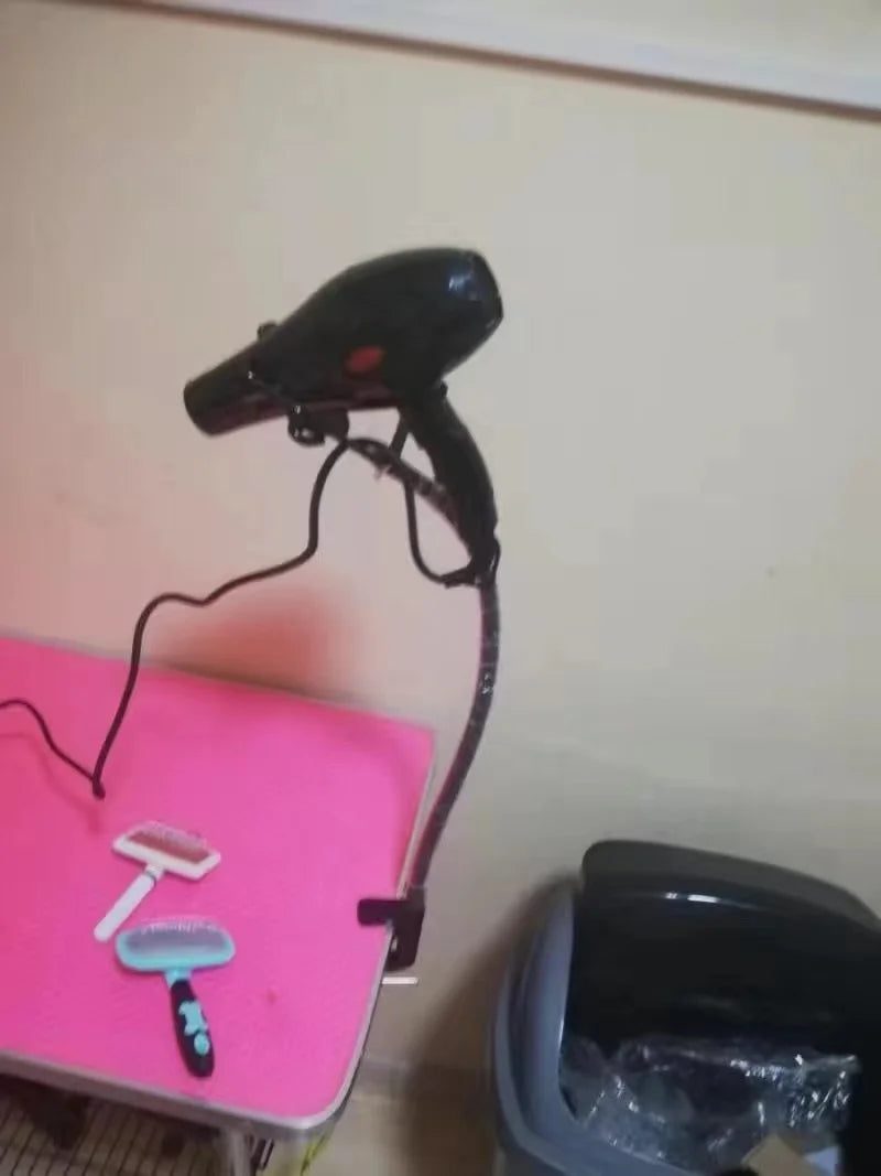Pet Hair Dryer Stand Fixed Bracket Dog Cat Grooming Support Frame Braces Shelf Accessories Care