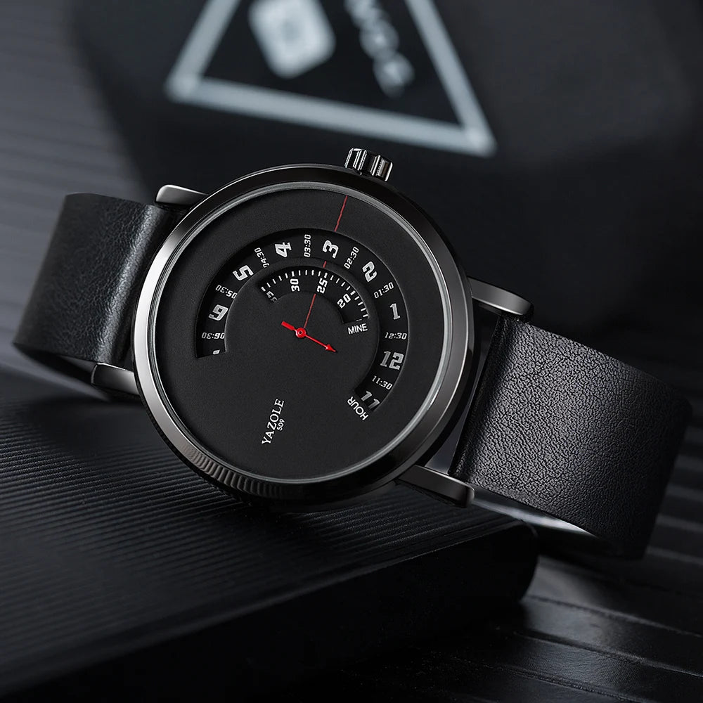 UTHAI CQ57 Men's Quartz Watch, Watch Leather Strap, Sports, Business, Leisure, Waterproof Top Brand, Simple Men's Watch