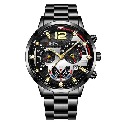 Fashion Mens Watches Luxury Quartz Wristwatch Calendar Luminous Clock Men Business Casual Steel Watch Reloj Hombre Часы Мужские