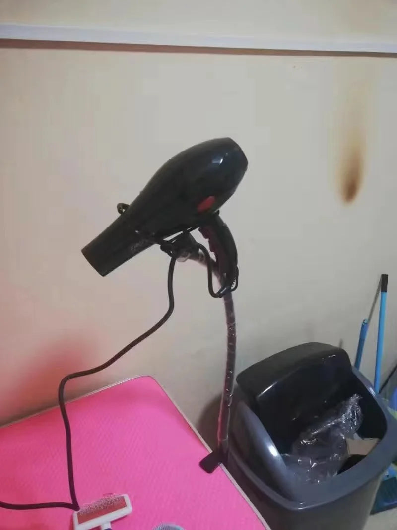 Pet Hair Dryer Stand Fixed Bracket Dog Cat Grooming Support Frame Braces Shelf Accessories Care